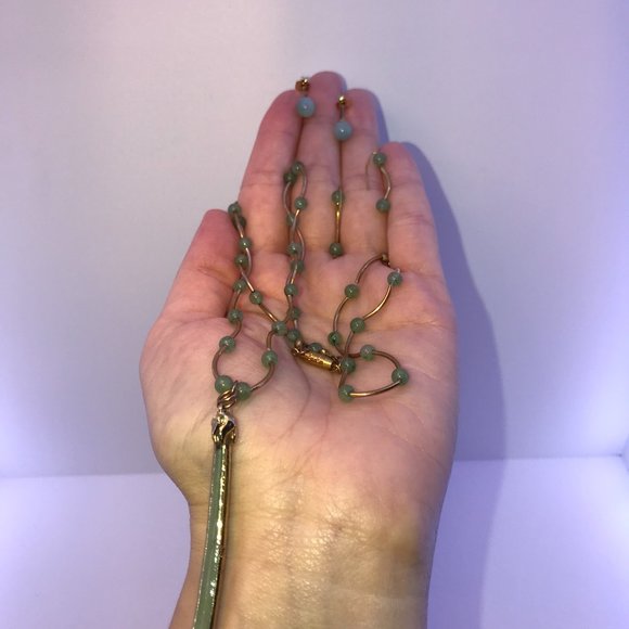 16 1/2" Jade and Beaded Necklace Set - Picture 13 of 13